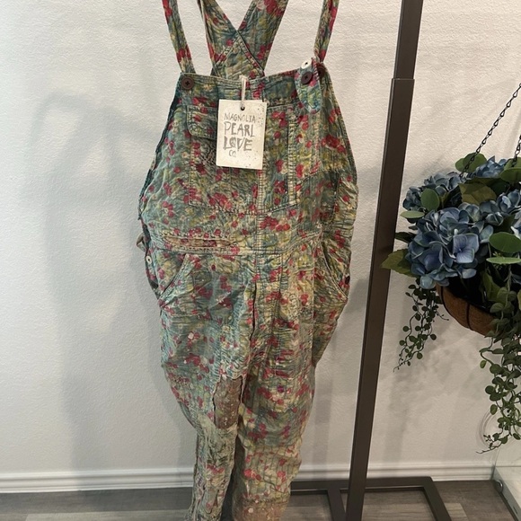 Magnolia Pearl Other - Magnolia Pearl Cherry Blossom Quilted Overalls (item B19)